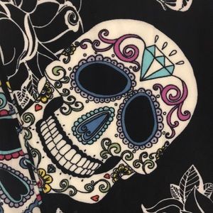 Black skull leggings OS ONE SIZE